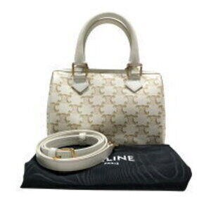 Celine Boston Bag Triomphe Canvas